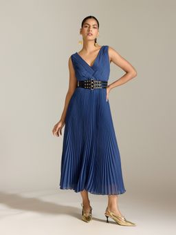 Label Ritu Kumar - Navy Blue Elly Long Dress