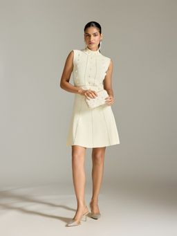 Label Ritu Kumar - White Chase Short Dress