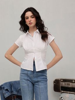 STREET 9 - White Corset Shirt