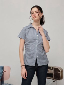STREET 9 - Blue Striped Shirt