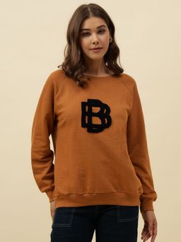 Beatnik - Brown Terry Graphic Sweatshirt