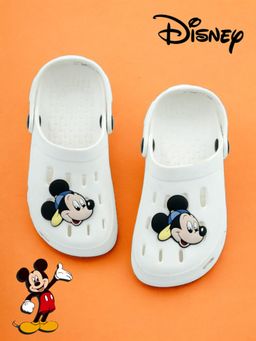 Yellow Bee - Disney Mickey Mouse Clogs for Boys-White