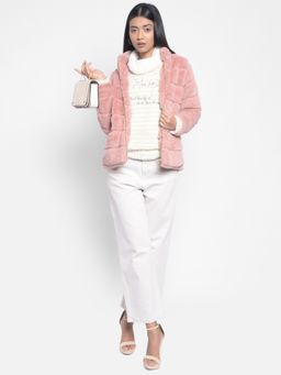 CRIMSOUNE CLUB - Women's Pink Puffer Jacket