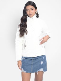 CRIMSOUNE CLUB - Women's Off White Puffer Jacket