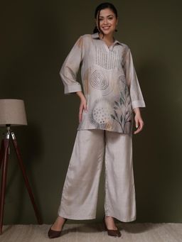 FFU - Floral Women Co-Ord Set - Grey