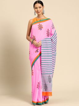 ArtEastri - Cotton Printed Saree without Blouse
