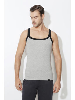Van Heusen Innerwear - Men Athleisure Quick Dry & Round Neck Vest - Grey