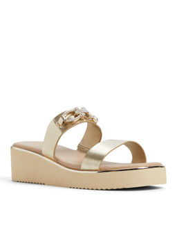 Aldo - Amarren-In Womens Gold Sandal Heels