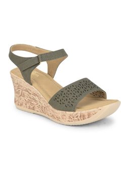 LIBERTY - Senorita Dzl-867 Casual Sandal Heels For Women - Olive Green