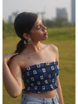 Kaira By Nikita - Blue Cloud 9 Scrunch Top