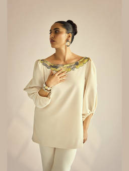 Neeti and Mudita - Ivory Aura Top