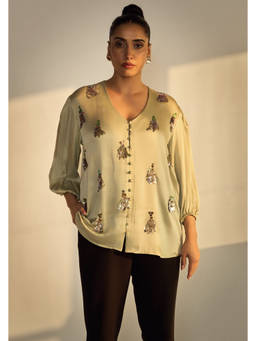 Neeti and Mudita - Green Dawn Top