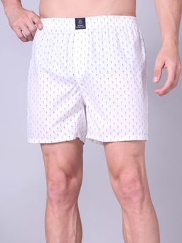 Urban Scottish - Cotton Printed White Boxer