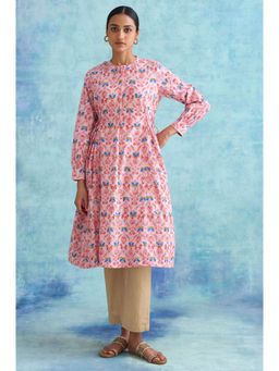 Folksong - Soft Multicoloured Handblock Print Dress
