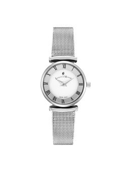 Jacques Du Manior - Jasmina Swiss Made Analogue White Round Dial Womens Watch- Micm.10