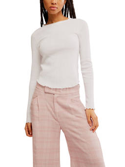 Free People - White Easy Does It Top
