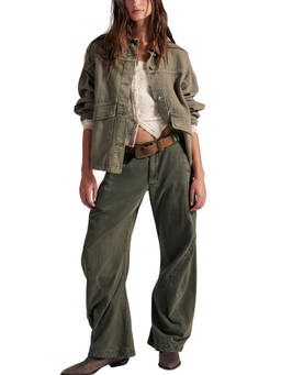 Free People - Olive Spotlight Washed Pant