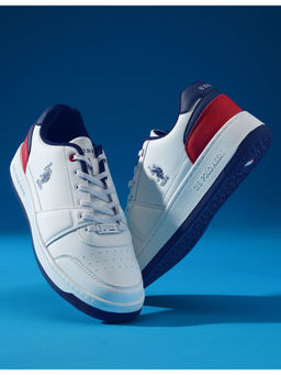 U.S. POLO ASSN. - Men Finn 2.0 Off White Retro Court Sneakers