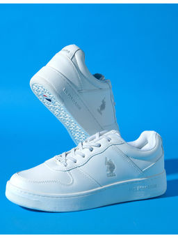 U.S. POLO ASSN. - Men Jaxon 2.0 Off White Retro Court Sneakers