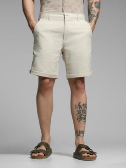 Jack & Jones - Beige Regular Fit Shorts