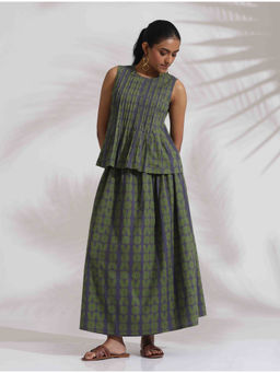 trueBrowns - Grey Cotton Skirt Co-Ord (Set of 2)