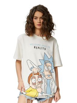 The Souled Store - Rick and Morty Reality Cotton Boyfriend T-Shirt for Women