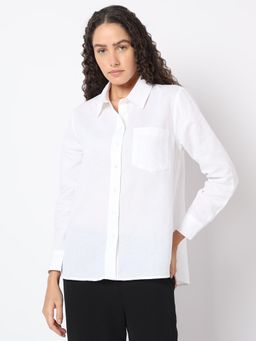 VERO MODA - White Full Sleeves Shirt