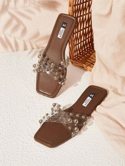 IRUSSH - Brown Glam Grunge Flats
