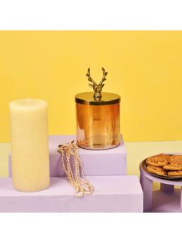 Manor House - Reindeer Lustre Glass and Gold Jars Set of 2