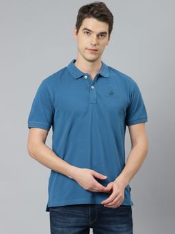 Beverly Hills Polo Club - Core Pique Blue Polo T-shirt