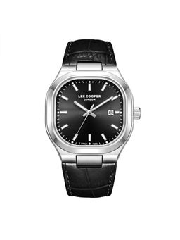Lee Cooper - Date Indicator Black Square Dial Mens Watch - LC08179.351 (M)