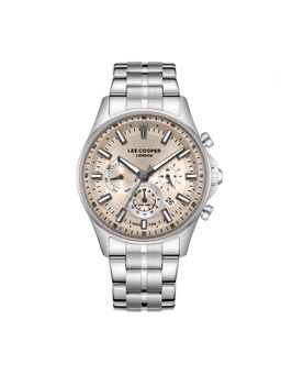 Lee Cooper - Multifunction Beige Round Dial Mens Watch - LC08213.360 (M)