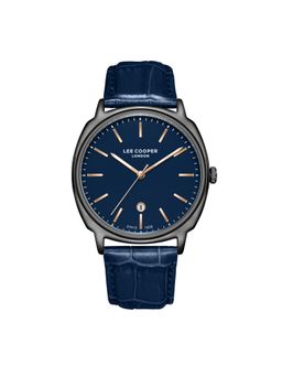 Lee Cooper - Date Indicator Navy Blue Round Dial Mens Watch - LC08248.099 (M)