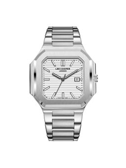 Lee Cooper - Date Indicator Silver Square Dial Mens Watch - LC08269.330 (M)