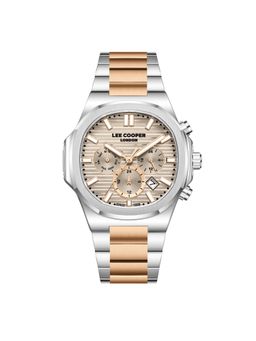 Lee Cooper - Multifunction Beige Square Dial Mens Watch - LC08272.560 (M)