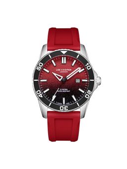 Lee Cooper - Date Indicator Red Round Dial Mens Watch - LC08278.388 (M)