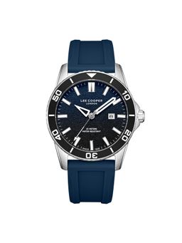 Lee Cooper - Date Indicator Navy Blue Round Dial Mens Watch - LC08278.399 (M)