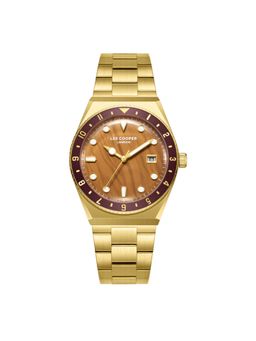 Lee Cooper - Date Indicator Brown Round Dial Mens Watch - LC08284.140 (M)