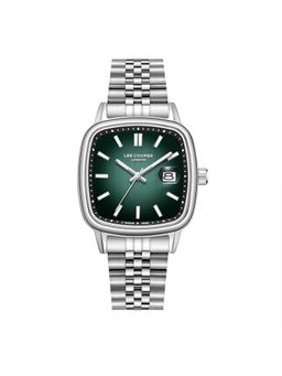 Lee Cooper - Date Indicator Green Square Dial Mens Watch - LC08306.370 (M)