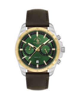 Santa Barbara Polo & Racquet Club - Quartz Green Dial Analog Watch - SB.1.10699-4 (M)