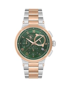 Santa Barbara Polo & Racquet Club - Quartz Green Dial Analog Watch - SB.1.10705-7 (M)
