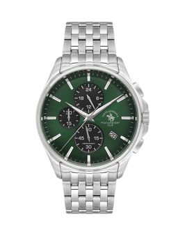 Santa Barbara Polo & Racquet Club - Quartz Green Dial Analog Watch - SB.4.10041-4 (M)