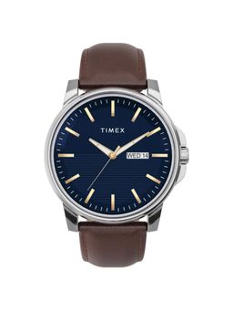 Timex - Round Blue Dial Analog Mens Watch - TW2V79200UJ (M)