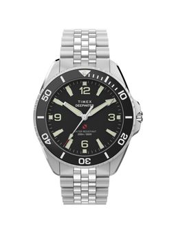 Timex - Round Black Dial Analog Mens Watch - TW2Y64500UJ (M)