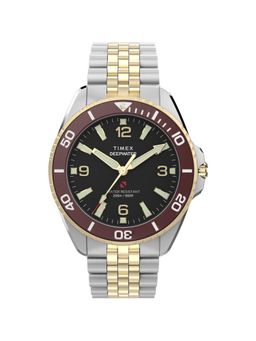Timex - Round Black Dial Analog Mens Watch - TW2Y64700UJ (M)