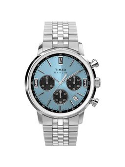 Timex - Round Blue Dial Analog Mens Watch - TW2Y66500UJ (M)
