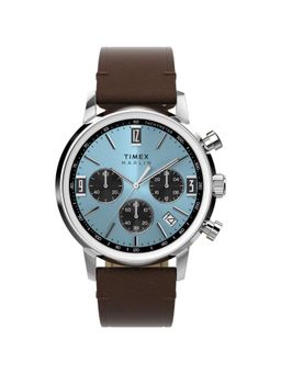 Timex - Round Blue Dial Analog Mens Watch - TW2Y66600UJ (M)