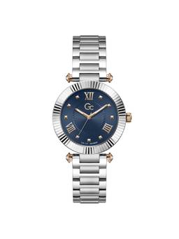 GC - Round Navy Blue Dial Analog Womens Watch - Y59028L7M (M)