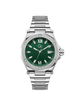 GC - Round Green Dial Analog Mens Watch - Z67005G9 (M)