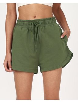 Bewakoof - Women's Green Shorts
